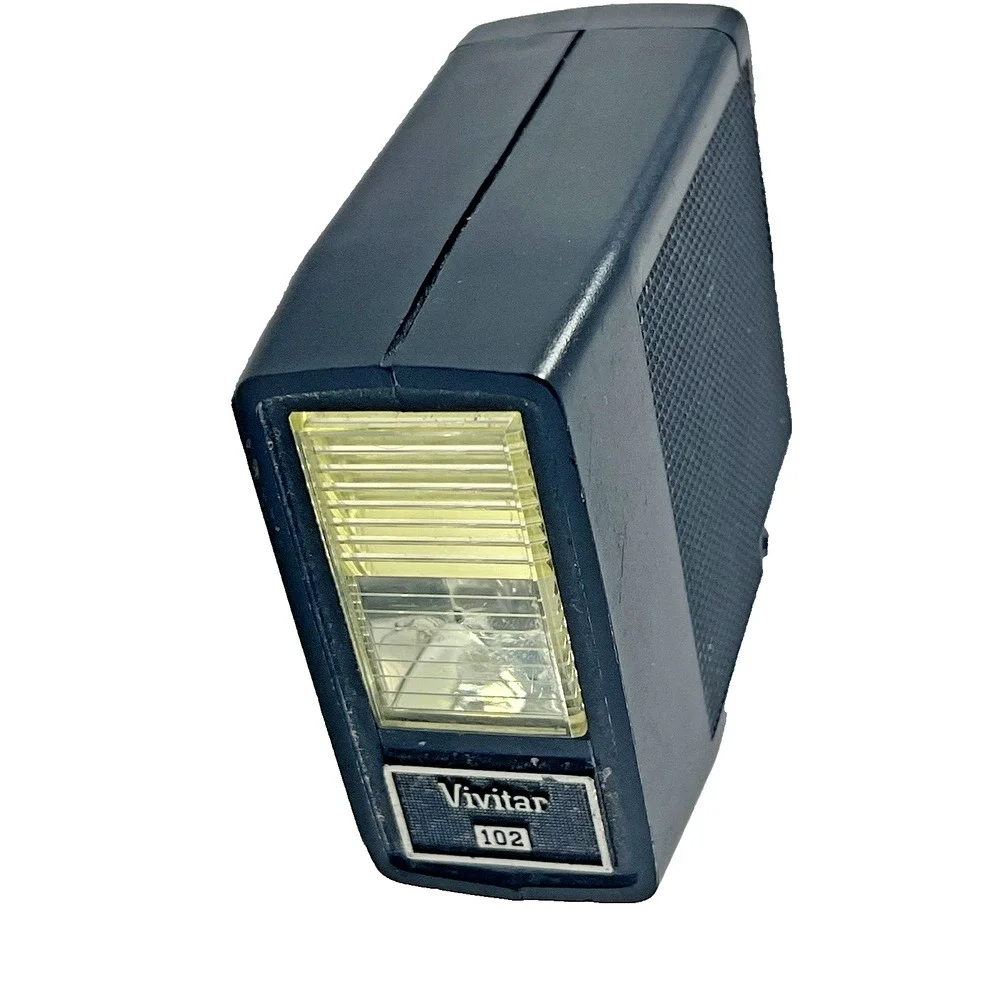 Vivitar 102 Camera Flash Vintage Electronic Hot Shoe 35mm